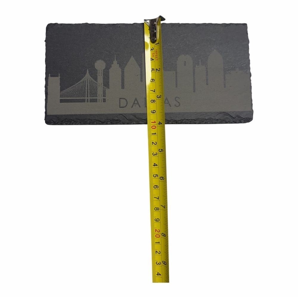 Dallas Texas Skyline Slate Coaster - Picture 3 of 3